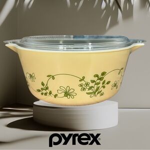 Vintage Pyrex Shenandoah Casserole Dish With Lid 475-B 2.5L